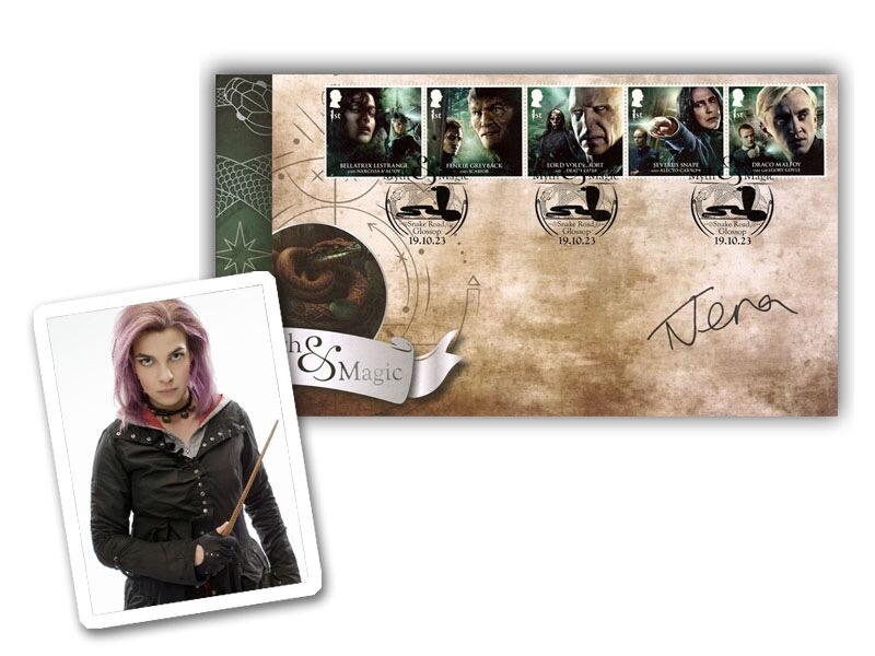 Harry Potter Slytherin Collectable, signed Natalia Tena 'Tonks'