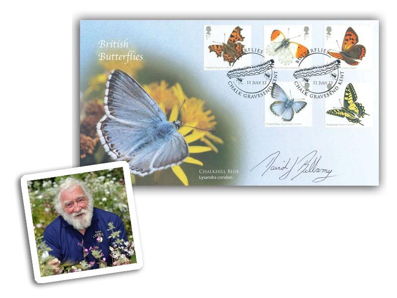 Butterflies - The Chalkhill Blue, signed by David Bellamy