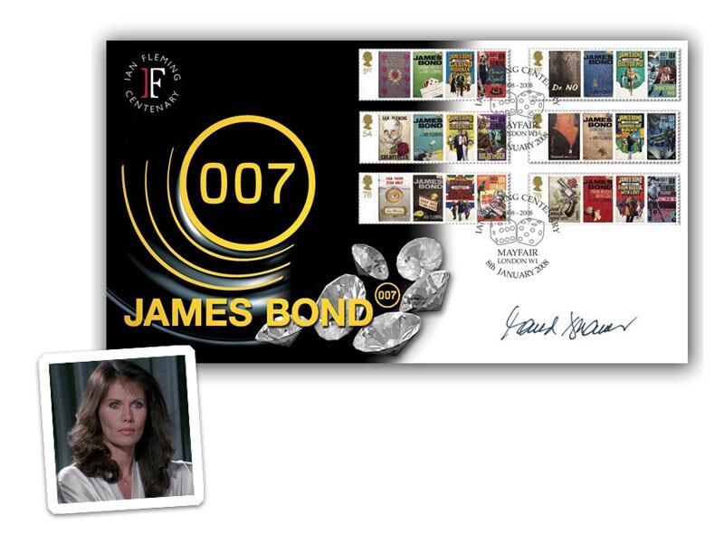 James Bond, signed by Maud Adams