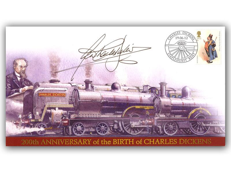 Charles Dickens Locomotive, signed by Gerald Dickens, Great Great Grandson