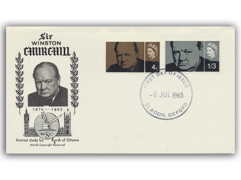 1965 Churchill, phosphor, Bladon FDI, PTS cover