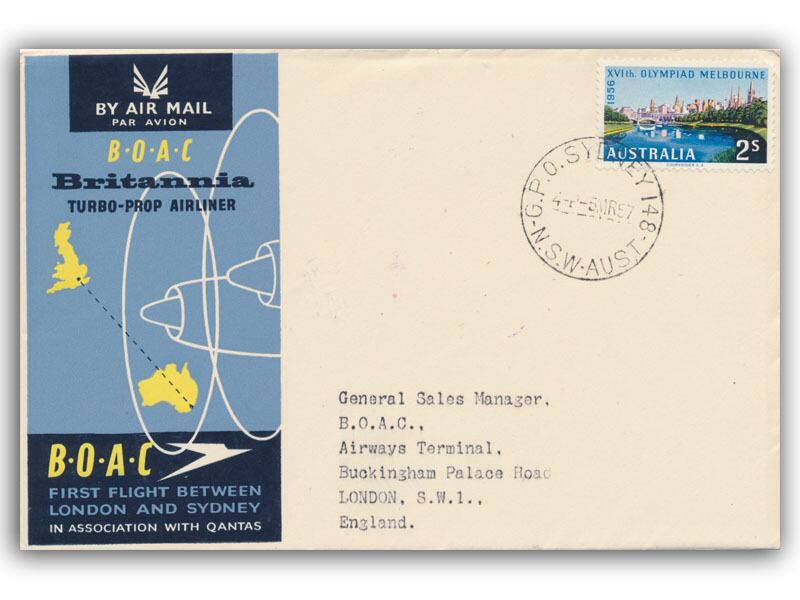 1957 BOAC Sydney - London