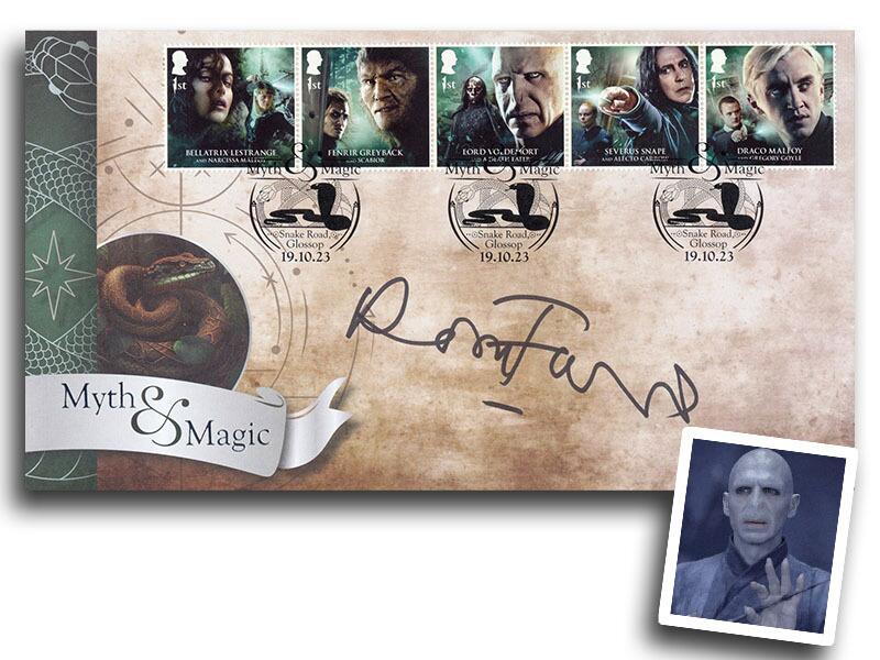 Harry Potter Slytherin, signed 'Lord Voldemort' Ralph Fiennes