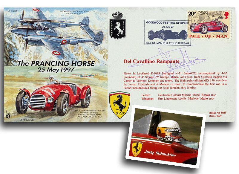 Jody Scheckter signed, 1979 Ferrari F1 World Champion