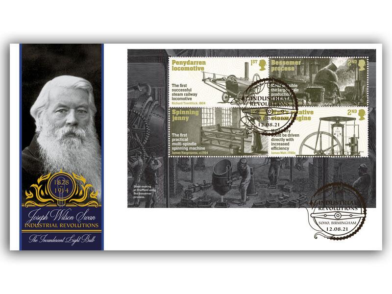 Industrial Revolution, 'Sheffield Steel Making' Pane, Birmingham postmark