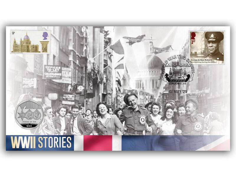 World War Two Stories 50p Coin, St Paul's Cathedral Special