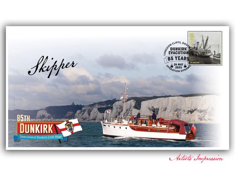Dunkirk Little Ships 85th Aniversary, carried & signed by the Skipper