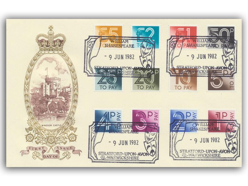 1982 Postage Dues, Stratford postmark