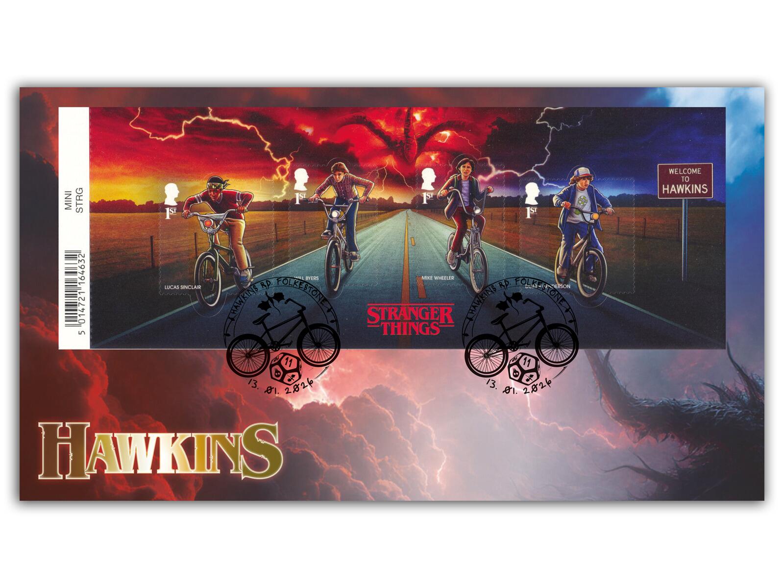 Stranger Things Barcoded Miniature Sheet