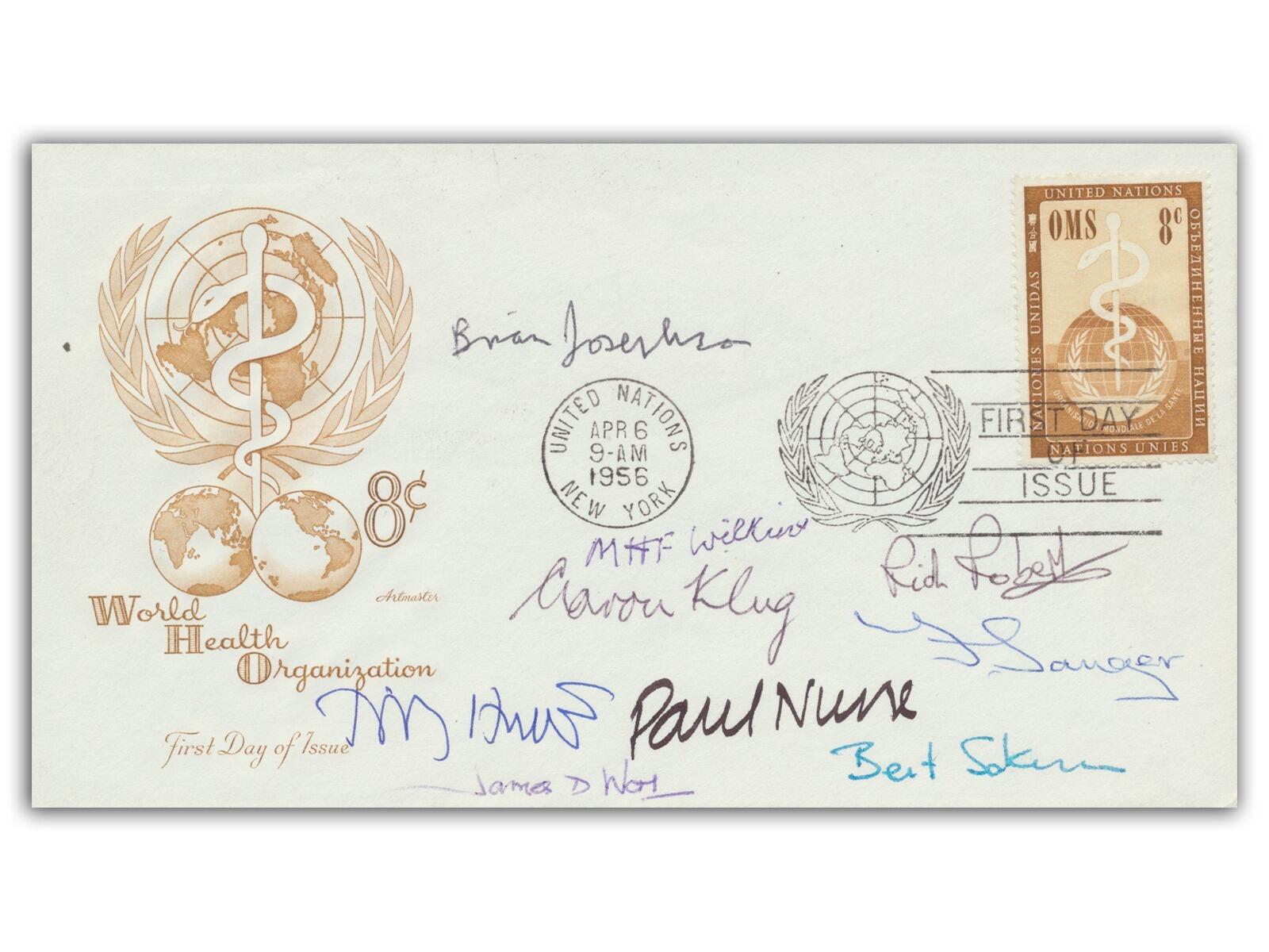 Nobel Prize Winners Autographs | Multi-Signed Cover