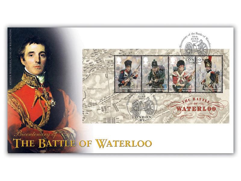 200th Anniversary of the Battle of Waterloo Miniature Sheet Cover