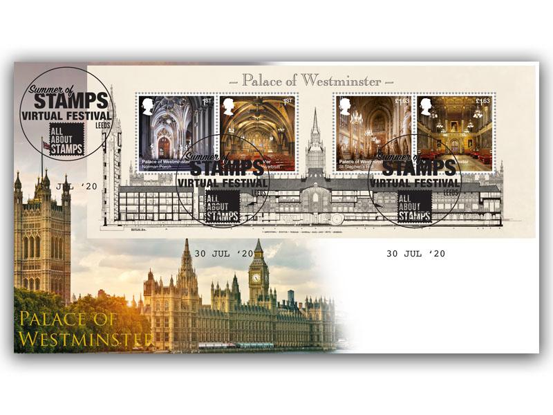 Palace of Westminster Miniature Sheet, Summer of Stamps Festival