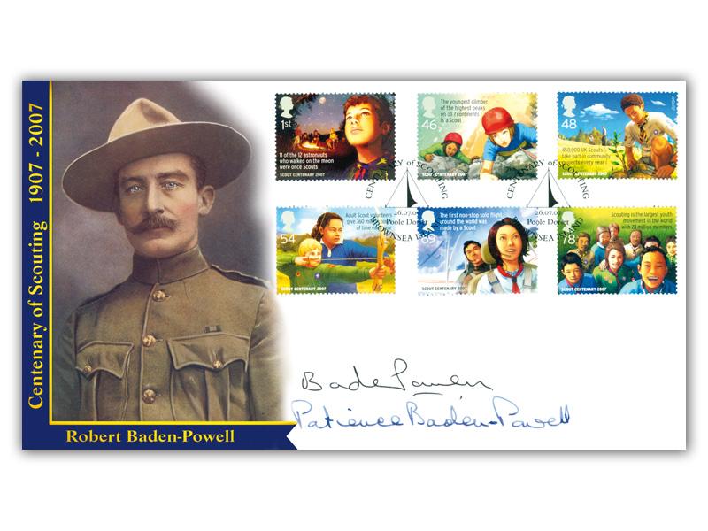 Centenary of Scouting, signed by Lord and Lady Baden-Powell