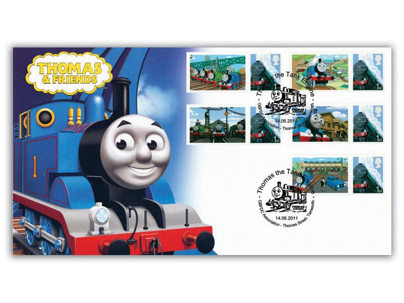 Thomas the Tank Engine Stamp and Label Cover