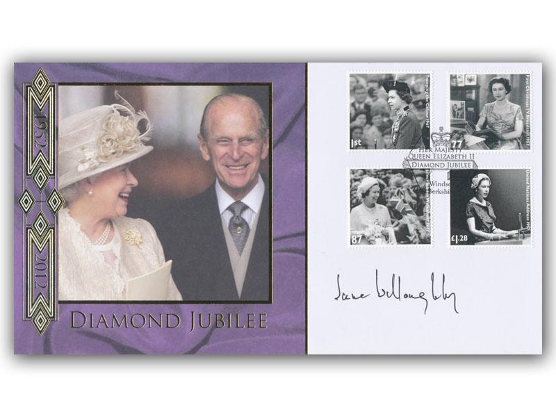 Queen Elizabeth II Diamond Jubilee, signed Baroness Willoughby de Eresby
