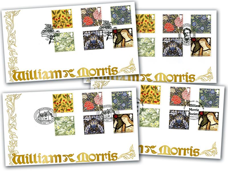 William Morris 150th Anniversary, Set of 4