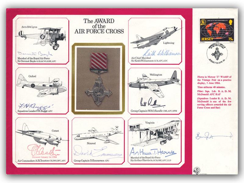 Air Force Cross Multi Signed