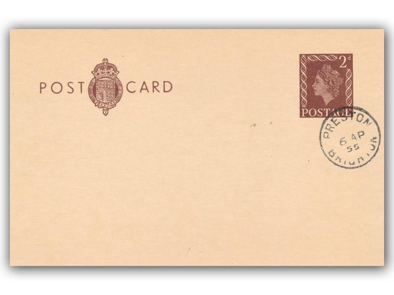 1955 2d Brown Postcard
