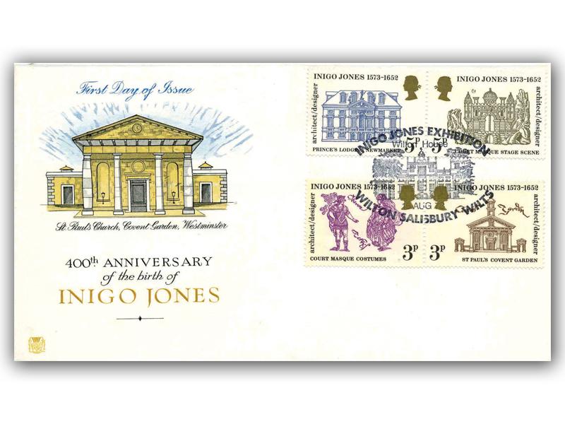 1973 Inigo Jones, Wilton House postmark