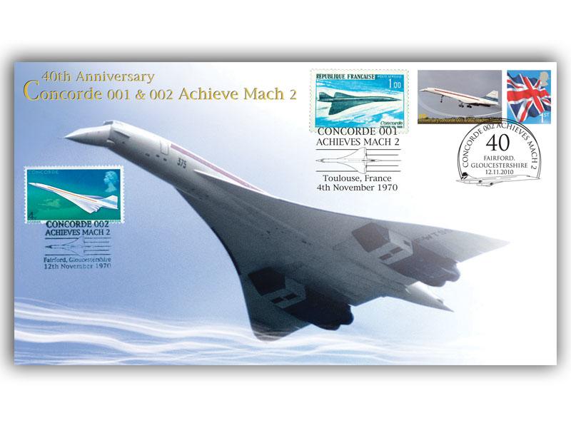 Concorde 001 & 002 Achieve Mach 2, 40th Anniversary