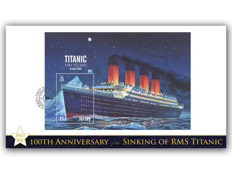 Titanic Centenary Jersey Miniature Sheet