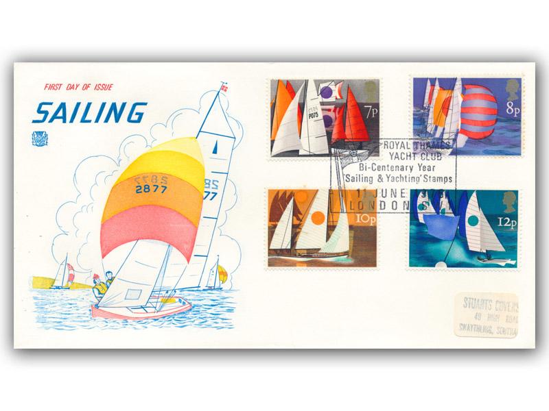 1975 Sailing, Royal Thames Yacht Club postmark