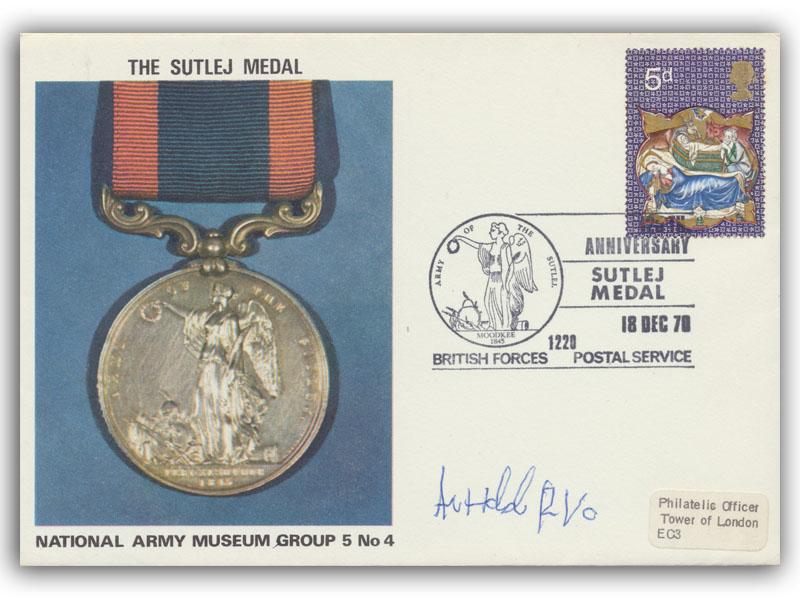 Ali Haidar VC signed 1970 Army Museum cover
