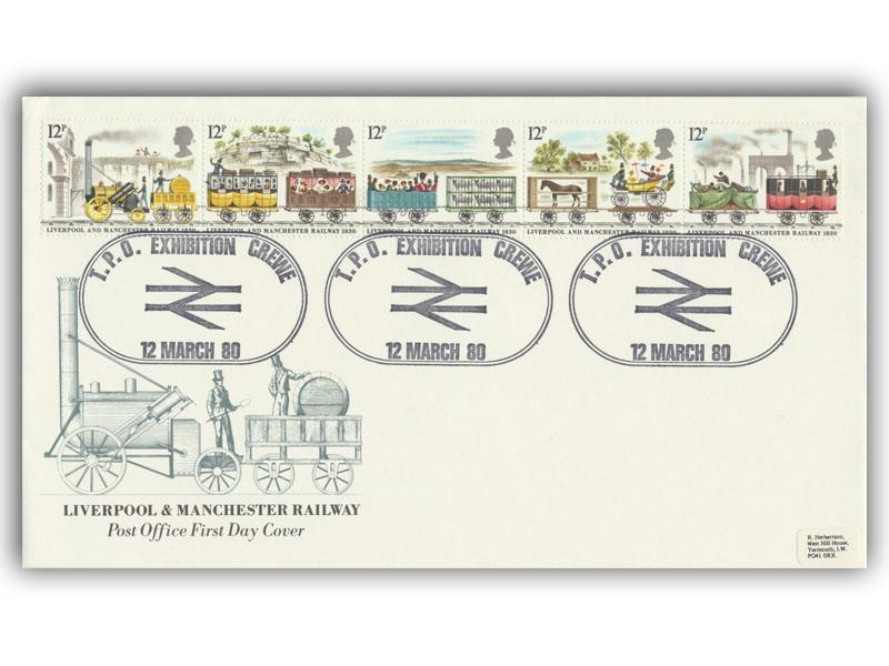 1980 Liverpool & Manchester Railway First Day Cover
