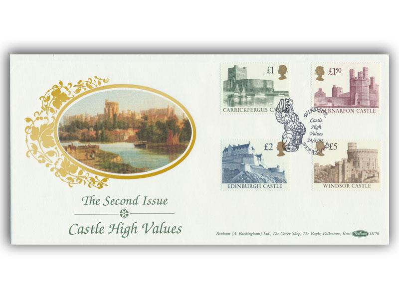 1992 Castle High Values, Windsor postmark, D176 cover
