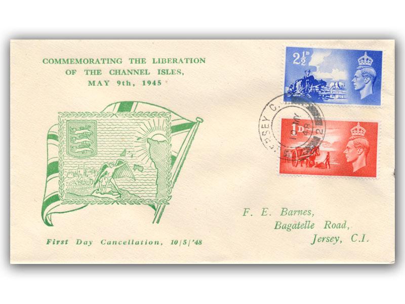 1948 Liberation, Jersey CDS, Barnes green cover