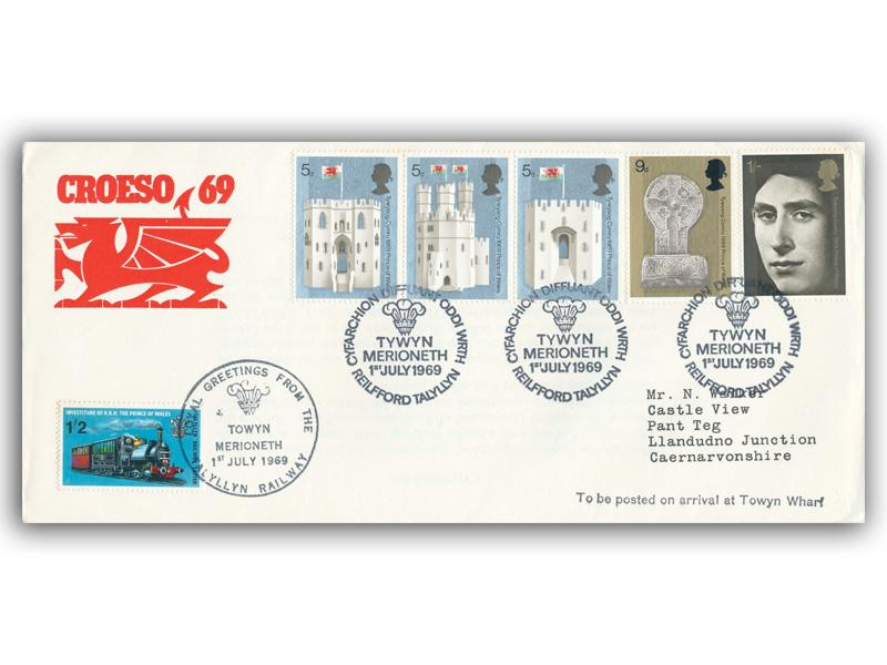 1969 Investiture, Talyllyn Railway, Red Dragon cover