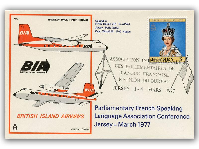 1977 British Island Airways, Jersey - Paris