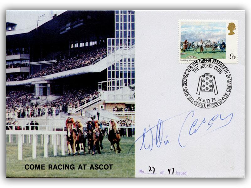 Willie Carson signed 1979 Ascot Races cover
