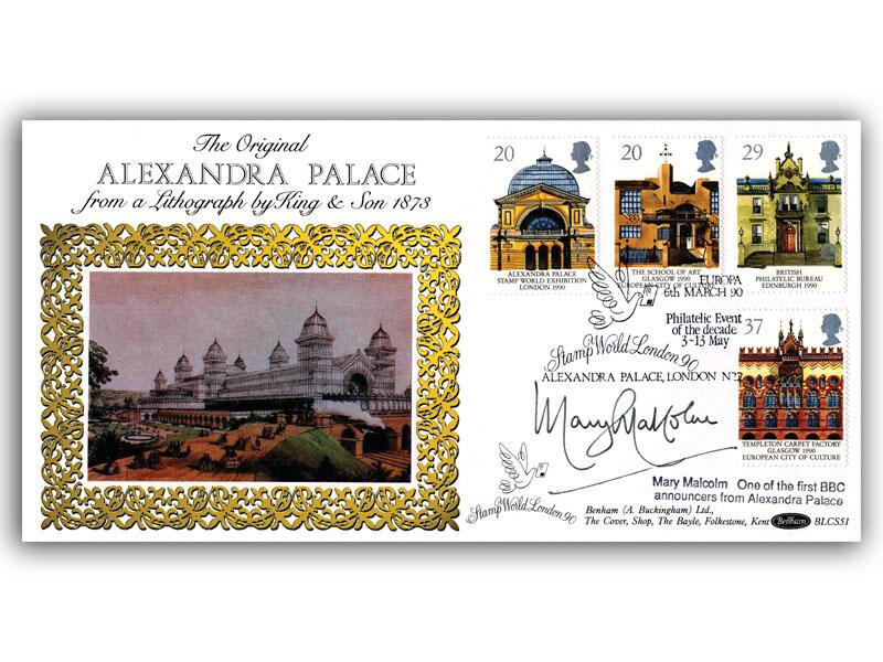 Mary Malcolm signed Alexandra Palace cover