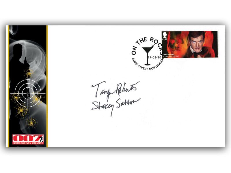 James Bond, signed Tanya Roberts 'Stacey Sutton'