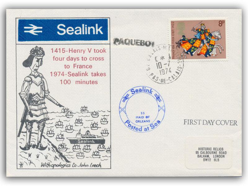 1974 Great Britons, Sealink Henry V cover