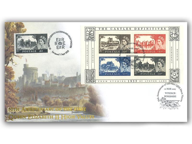 50th Anniversary of the First Castle Definitives - doubled