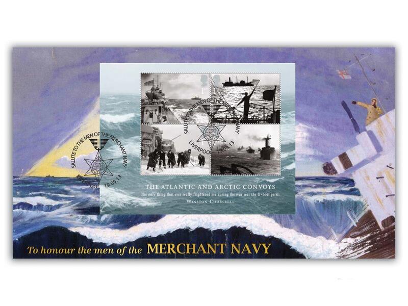 The Merchant Navy: The Atlantic and Arctic Convoys Miniature Sheet