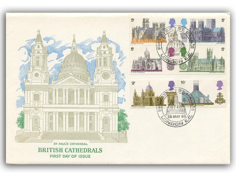 1969 Cathedrals, St Pauls postmark