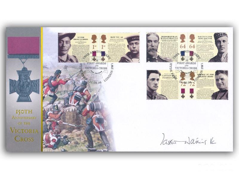 150th Anniversary of the Victoria Cross, signed by Tasker Watkins