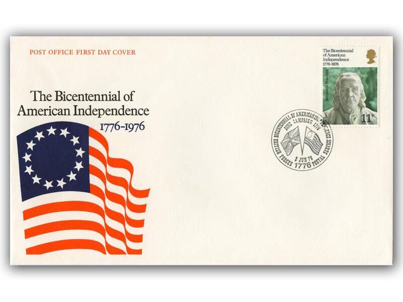 1976 USA Bicentenary, BFPS 1776 postmark