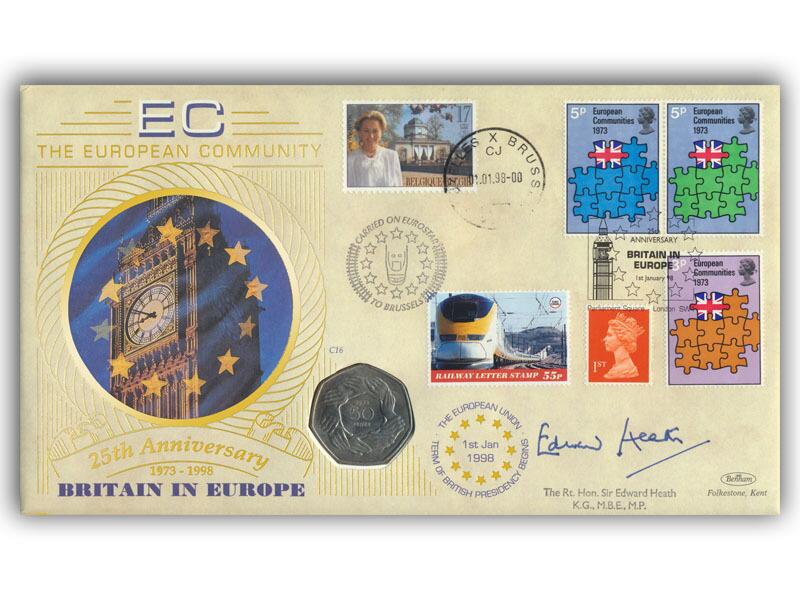 1998 EEC 25th anniversary, signed Edward Heath