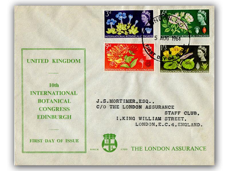1964 Botanical Congress, London Assurance cover