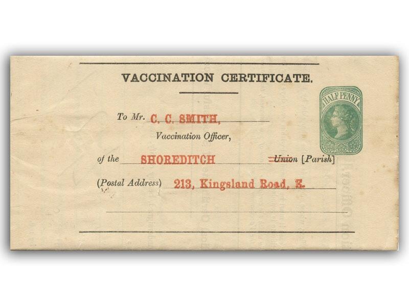 1874 Vaccination Certificate 9675