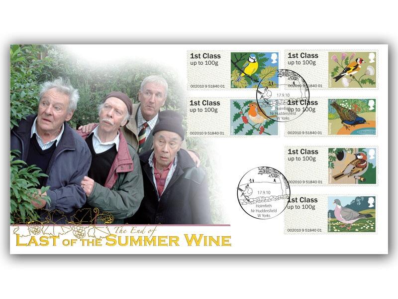 Last of the Summer Wine, with Birds Post and Go stamps