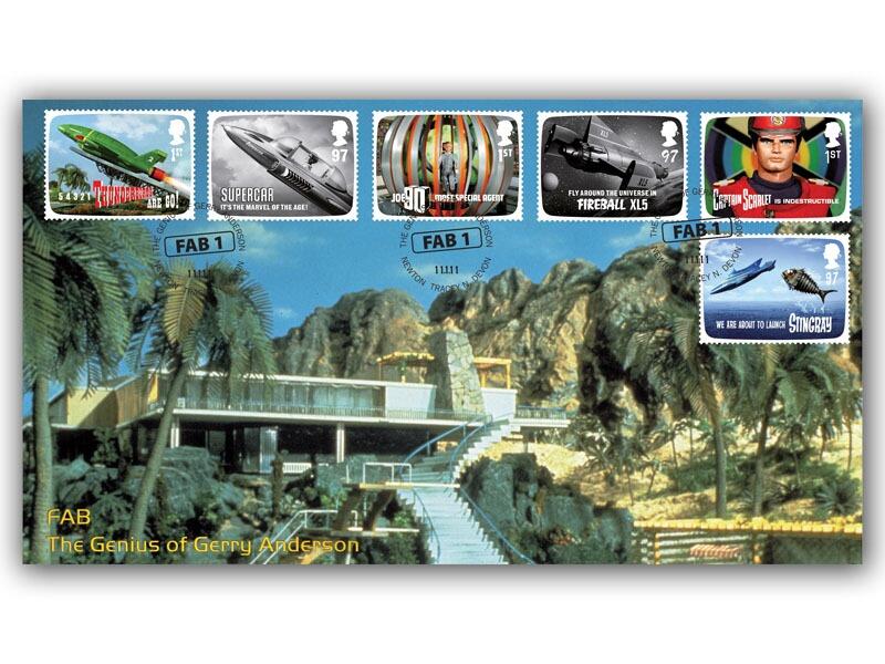 The Genius of Gerry Anderson Thunderbirds Stamp Cover