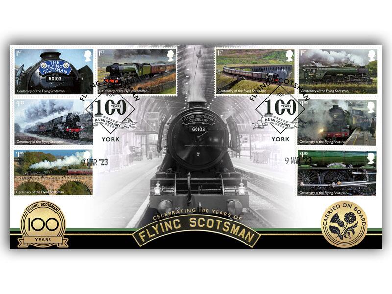 Flying Scotsman Centenary - York postmark
