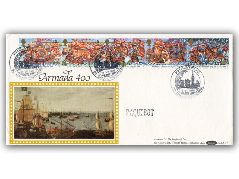 1988 Spanish Armada, Calais postmark
