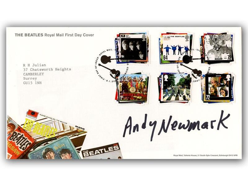 2007 Beatles cover signed by drummer Andy Newmark