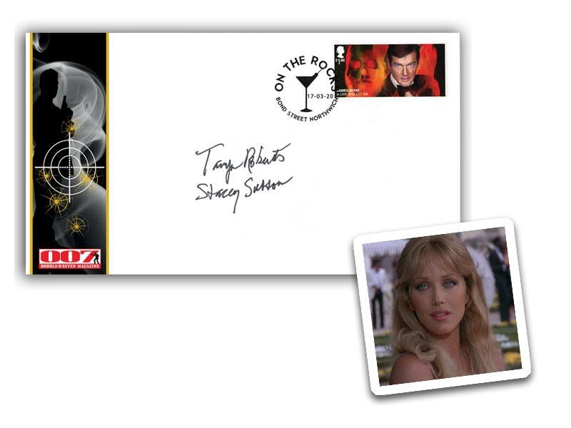 James Bond, signed Tanya Roberts 'Stacey Sutton'